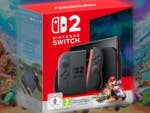 Nintendo Switch 2 im Bundle. Im Hintergrund eine Spielszene aus Mario Kart World.