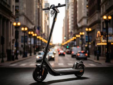 Niu KQi2 Pro in einer Innenstadt