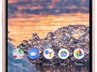 Das Nokia 4.2 in Beige in der Frontalansicht