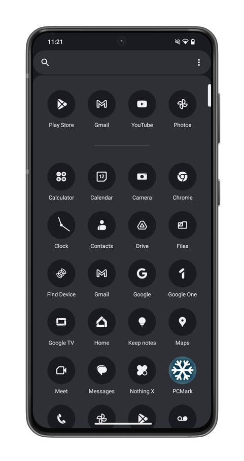 Screenshot vom CMF Phone 1, der das Nothing OS 2.6-Interface zeigt