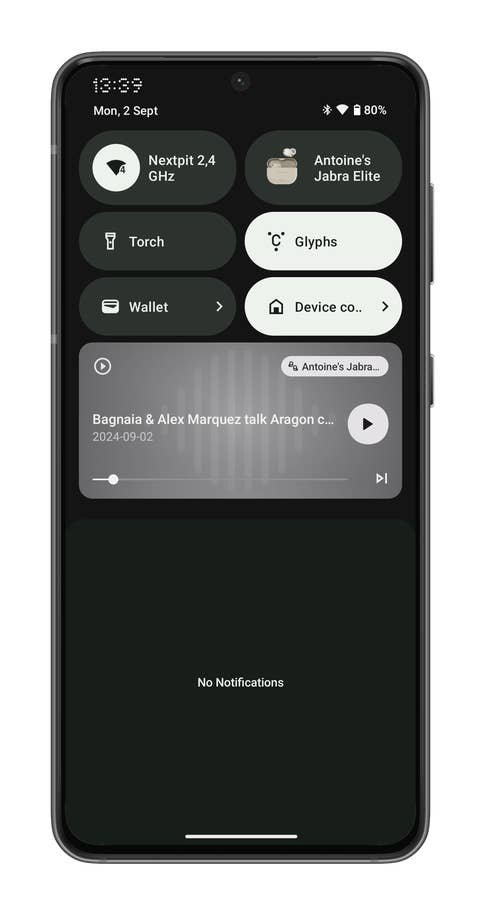 Nothing OS 1.6 auf dem Nothing Phone (2a) Plus