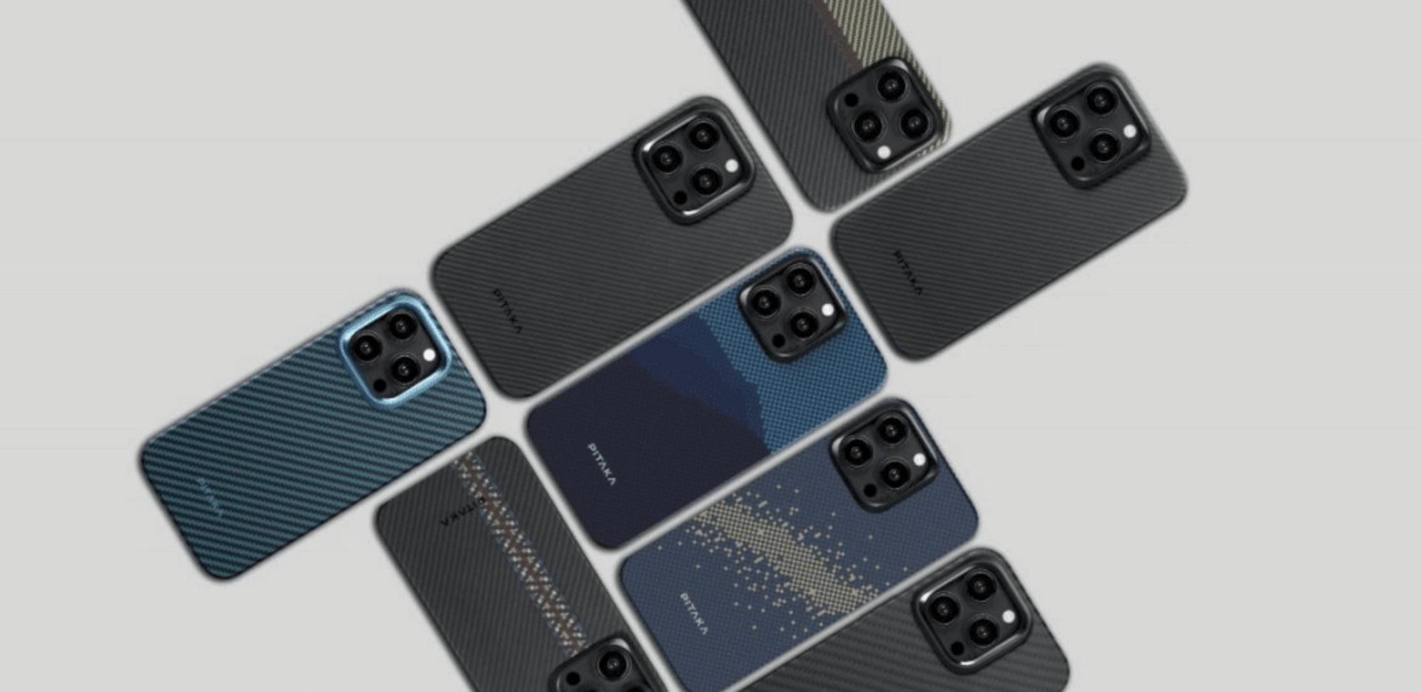 iPhone-15-Hülle von Pitaka in vielen verschiedenen Farben