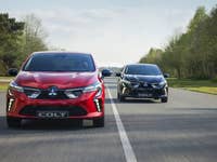 Mitsubishi Colt in der Frontansicht.