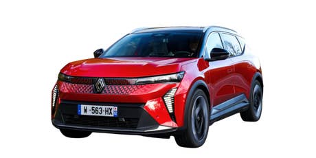 renault-scenic-e-tech-electric-seitlich-vorn-rot Renault Scenic e-tech electric von vorne in rot