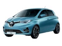 Renault Zoe in blau von der Seite