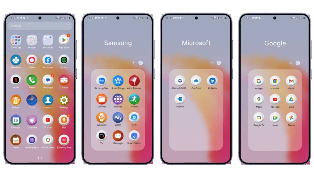 Screenshot des Samsung Galaxy S24