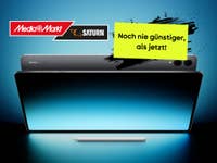 Samsung Galaxy Tab S11 mit einem MediaMarkt/Saturn-Logo