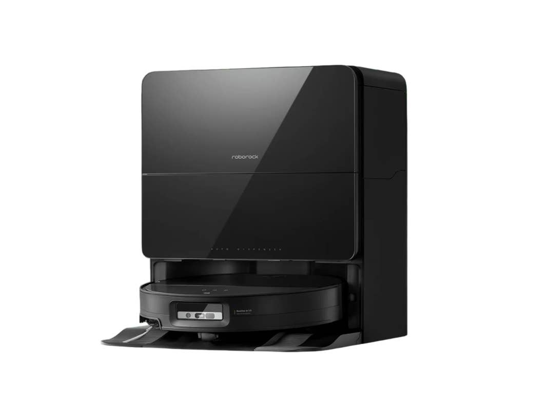 Roborock Saros 10 in schwarz von vorne