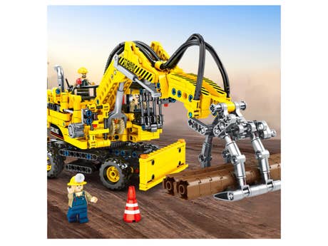 Klemmbaustein Sembo Accumulated Machinery Password - Manipulator Piling Dual Purpose Engineering Vehicle Technic (703701) Foto: Klemmbaustein Sembo Accumulated Machinery Password - Manipulator Piling Dual Purpose Engineering Vehicle Technic (703701)