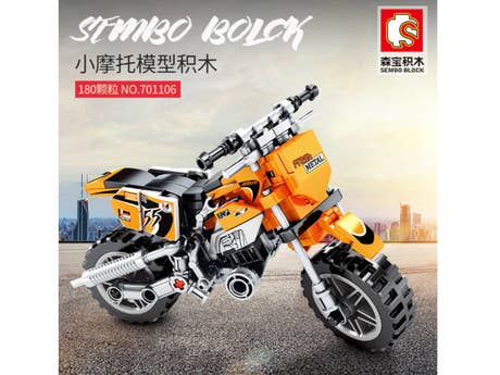 Foto: Klemmbaustein Sembo Bike Motor Techinque Finger Yellow Motorcycle Technic (701106)