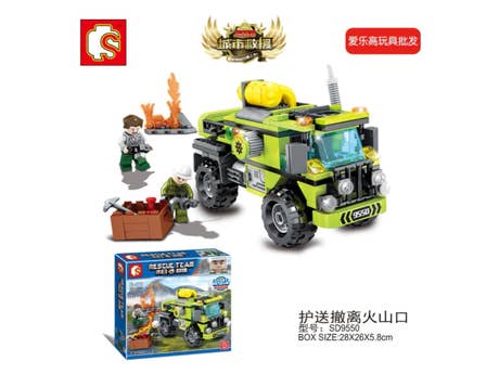 Foto: Klemmbaustein Sembo Doomsday Rescue - Escort From The Crater Technic (SD9550)