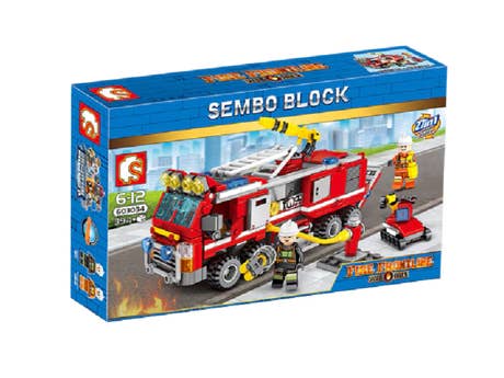Foto: Klemmbaustein Sembo Fire Front - Fire-Fighting Ladder Truck Technic (603040)