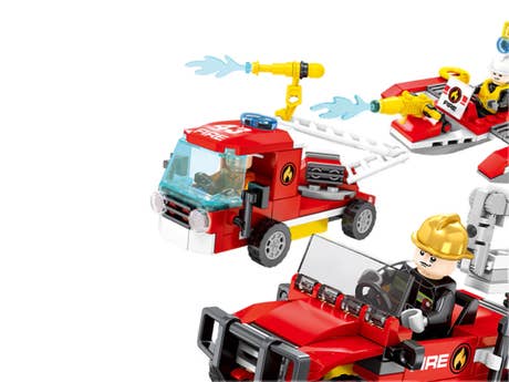 sembo-fire-frontline-4-models-of-3in1-technic-603041-603044-seitlich-vorn