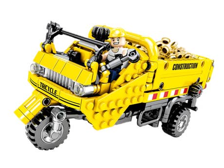 sembo-mechanical-code-yellow-three-wheeled-transporter-technic-701350-seitlich-vorn sembo-mechanical-code-yellow-three-wheeled-transporter-technic-701350-seitlich-vorn