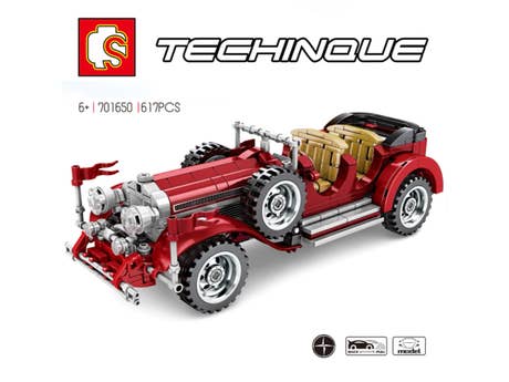 Klemmbaustein Sembo Mercedes Benz Classic Car Pull Back Car Technic (701650) Foto: Klemmbaustein Sembo Mercedes Benz Classic Car Pull Back Car Technic (701650)