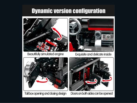 Klemmbaustein Sembo Mercedes-G500 Super Car Technic (701960) Foto: Klemmbaustein Sembo Mercedes-G500 Super Car Technic (701960)