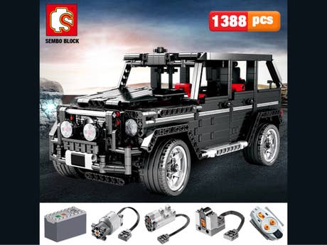 Klemmbaustein Sembo Mercedes-G500 Super Car Technic (701960) Foto: Klemmbaustein Sembo Mercedes-G500 Super Car Technic (701960)