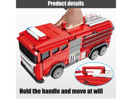 Klemmbaustein Sembo Red Miniature City Fire Truck Technic (603063) Foto: Klemmbaustein Sembo Red Miniature City Fire Truck Technic (603063)