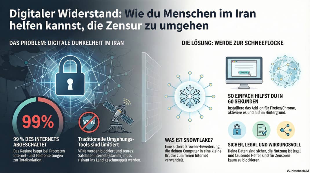 Eine Infografik erklärt die Browser-Erweiterung 