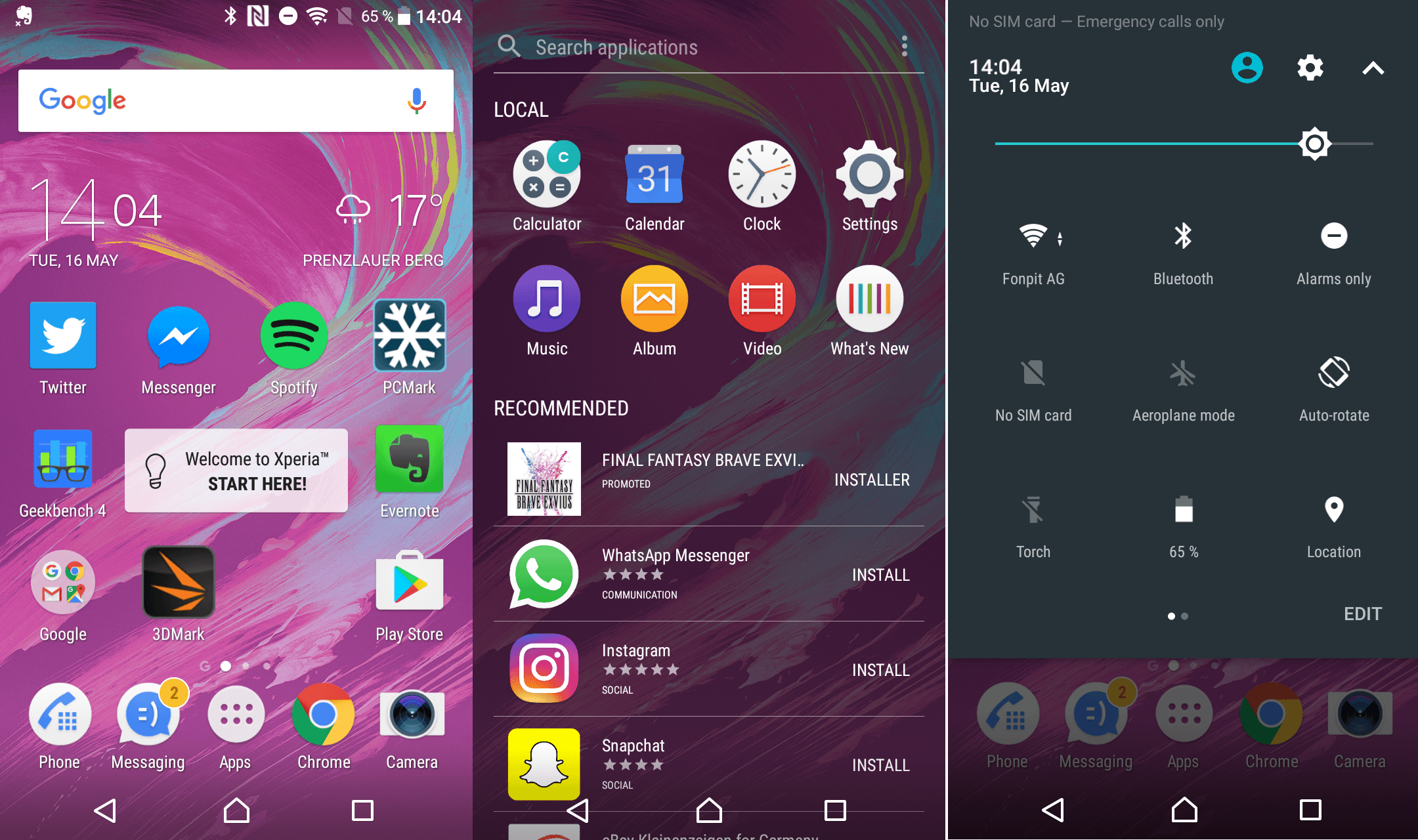 sony xperia xa1 software