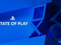 PlayStation-Logo mit dem Text 'STATE OF PLAY' auf blauem Hintergrund.