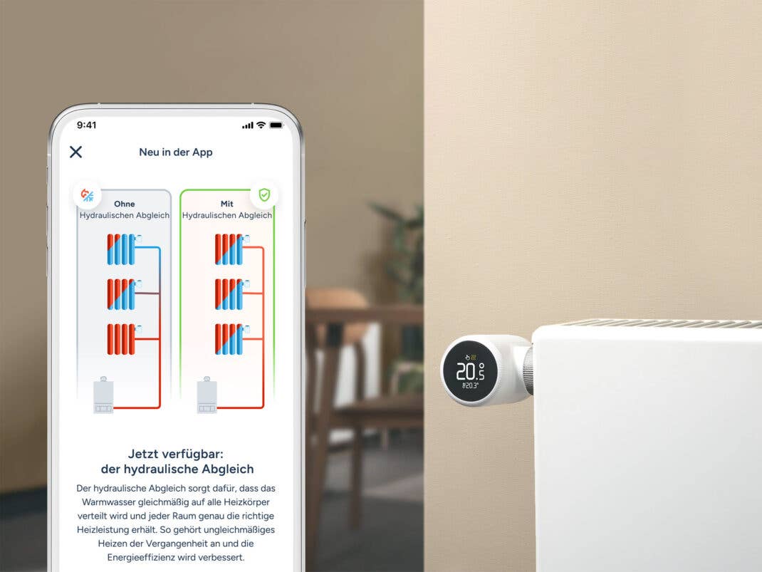 Tado führt hydraulischen Abgleich auf Softwareebene ein