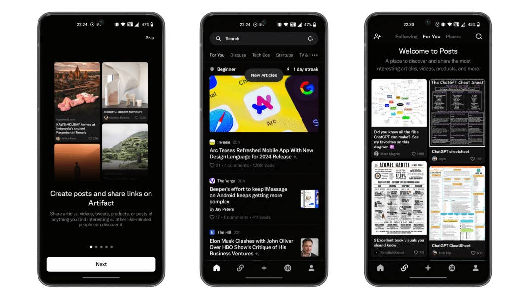 Screenshots von Artifact