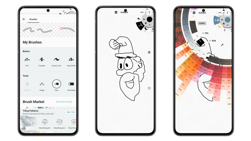 Screenshots von Concepts