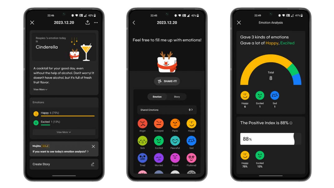Screenshots von Mojitto