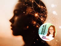 Silhouette einer Person mit abstrakten Lichtmustern, die Johanna und das überMORGEN-Logo und Text zeigt.