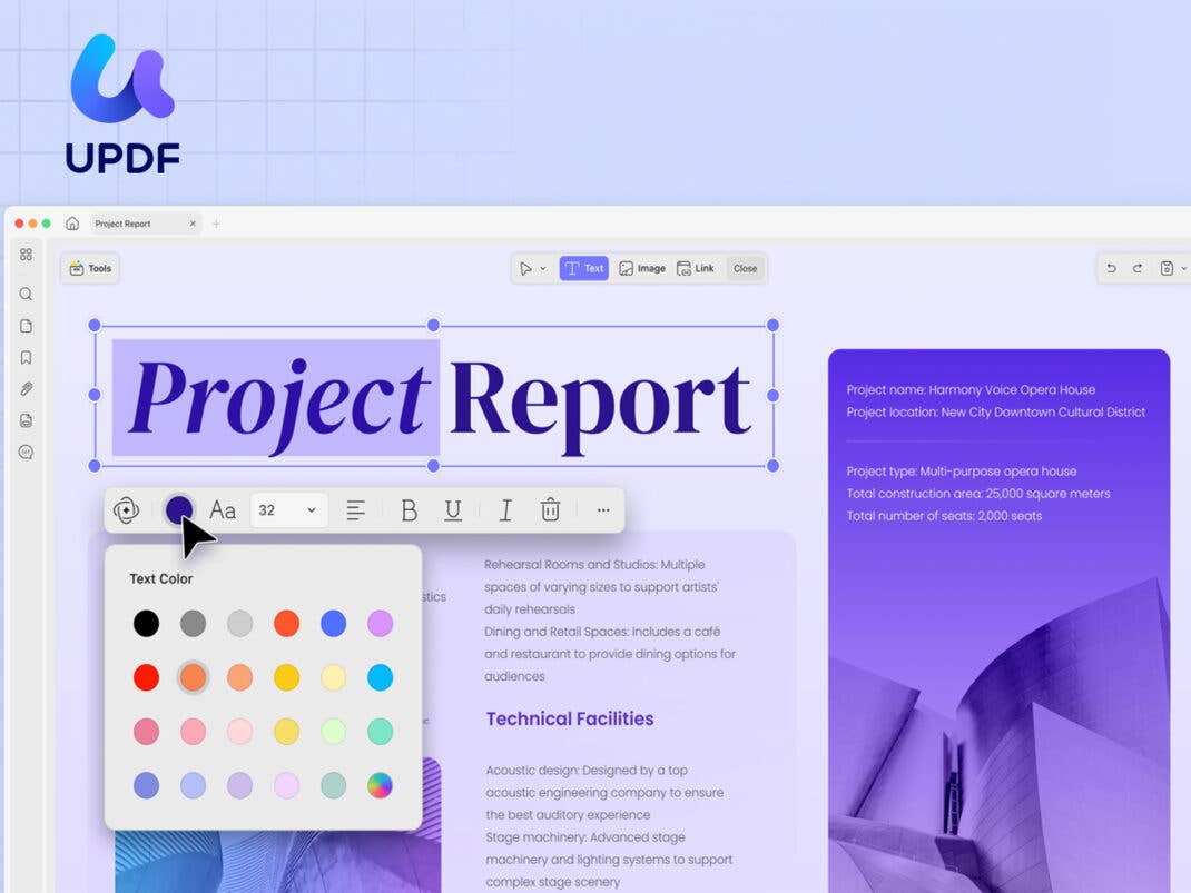 Editor-Funktion von UPDF 2.0