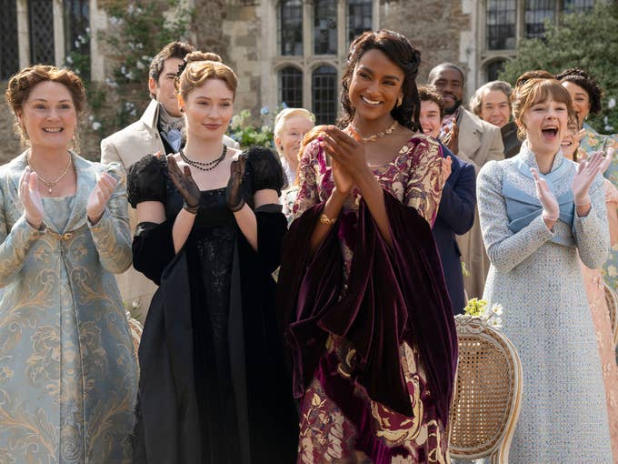 Produktionsbild aus Bridgerton Netflix