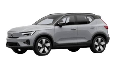 Volvo Ex 40 grau schräg seitlich