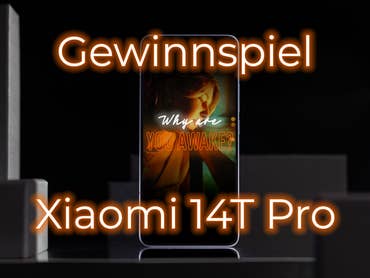 Xiaomi 14T Pro steht auf Tisch mit der Überschrift 