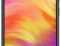 Das Xiaomi Redmi Note 7 in Schwarz in der Frontalansicht.