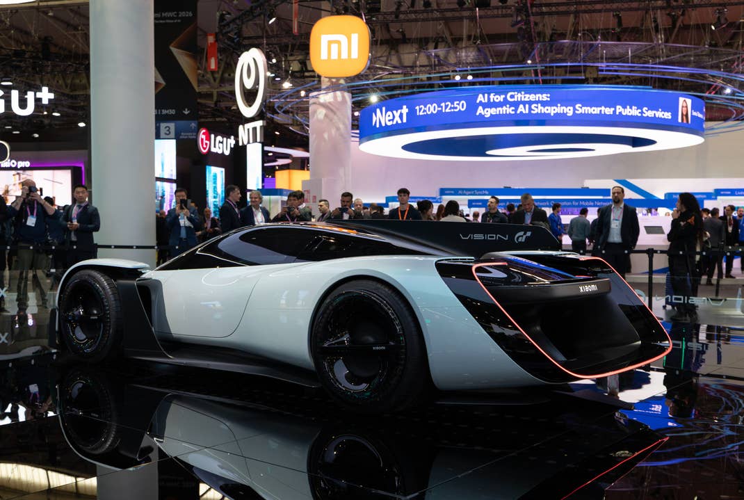 Xiaomi Vision Gran Turismo - Heckansicht auf dem MWC 2026.