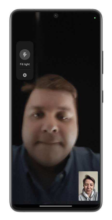 Screenshot von Xiaomis Fill-Light-Funktion