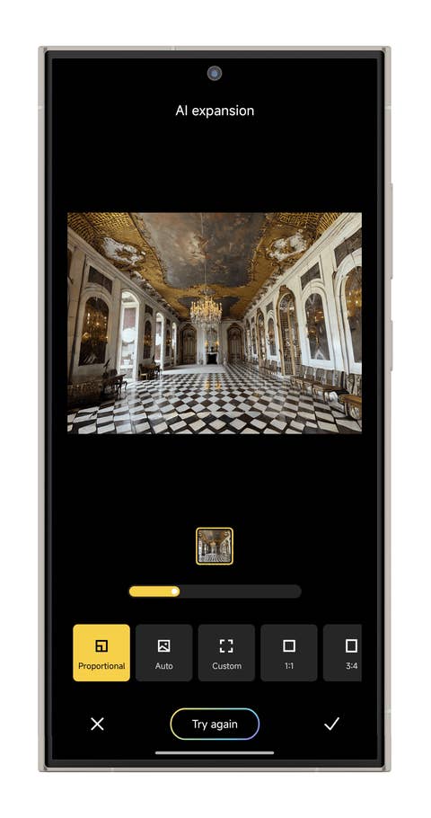 Screenshot zeigt, wie man unter HyperOS das KI-Expansion-Feature nutzt.