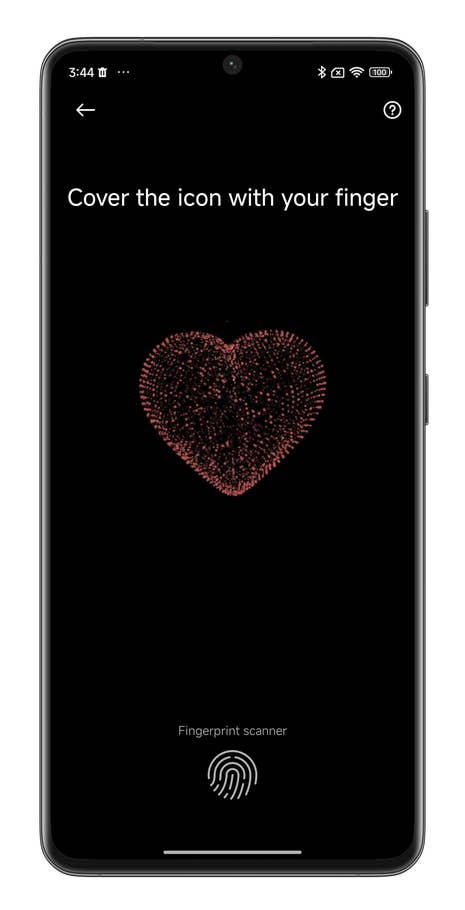 Screenshot von HyperOS, der zeigt, wie Ihr die Herzfrequenz auf dem Xiaomi-Handy messt