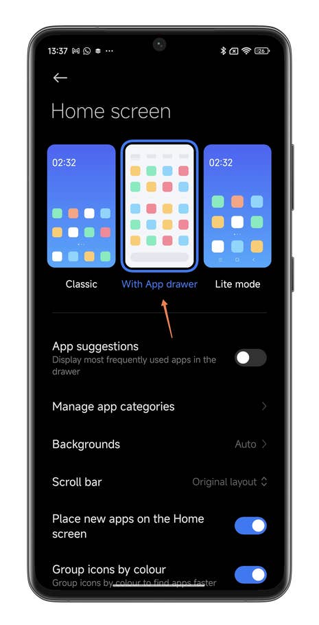 Screenshots von Xiaomi HyperOS