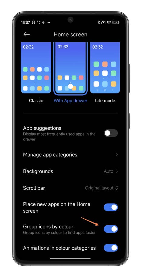 Screenshots von Xiaomi HyperOS