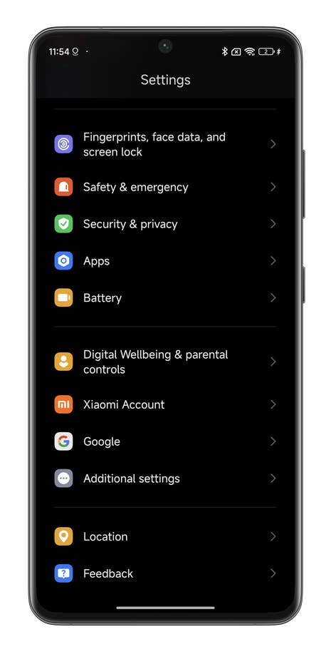 HyperOS Screenshot, der zeigt, wie die Speichererweiterung mit Xiaomi-Smartphones funktioniert