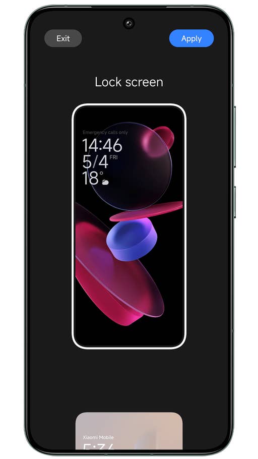 Screenshots von Xiaomi HyperOS