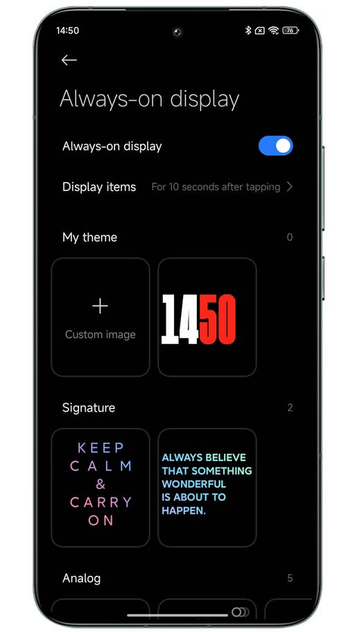 Screenshots von Xiaomi HyperOS