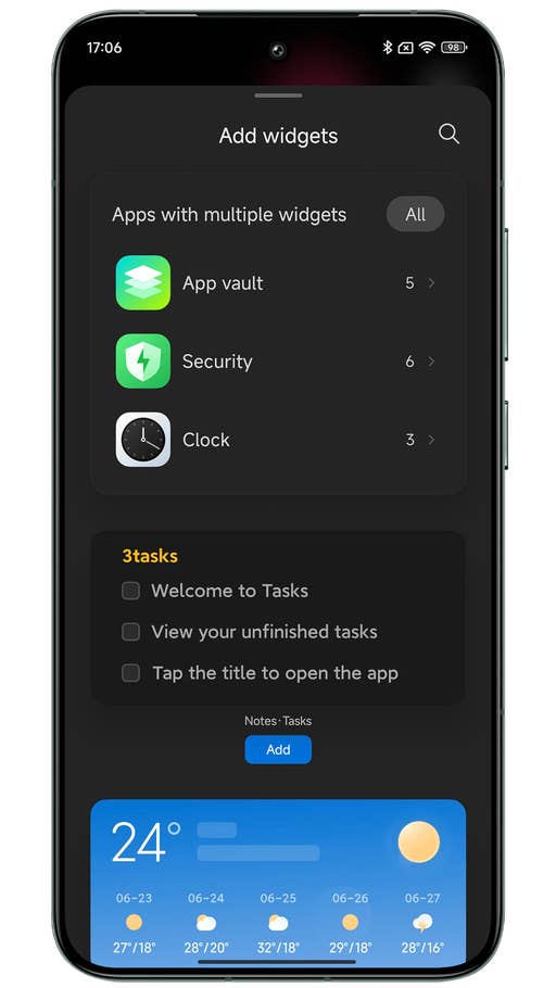 Screenshots von Xiaomi HyperOS