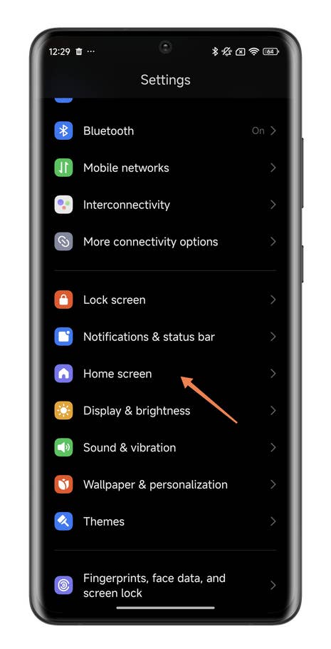 Screenshot von HyperOS, aufgenommen auf einem Xiaomi-Smartphone.