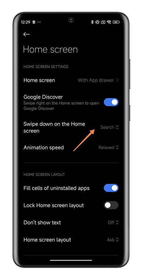 Screenshot von HyperOS, aufgenommen auf einem Xiaomi-Smartphone.