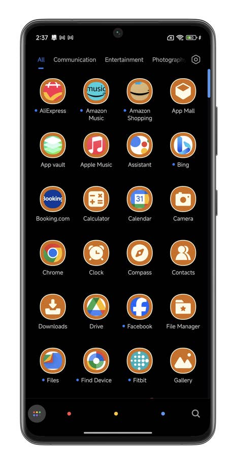Capture du0027écran de Xiaomi HyperOS montrant comment personnaliser le thème