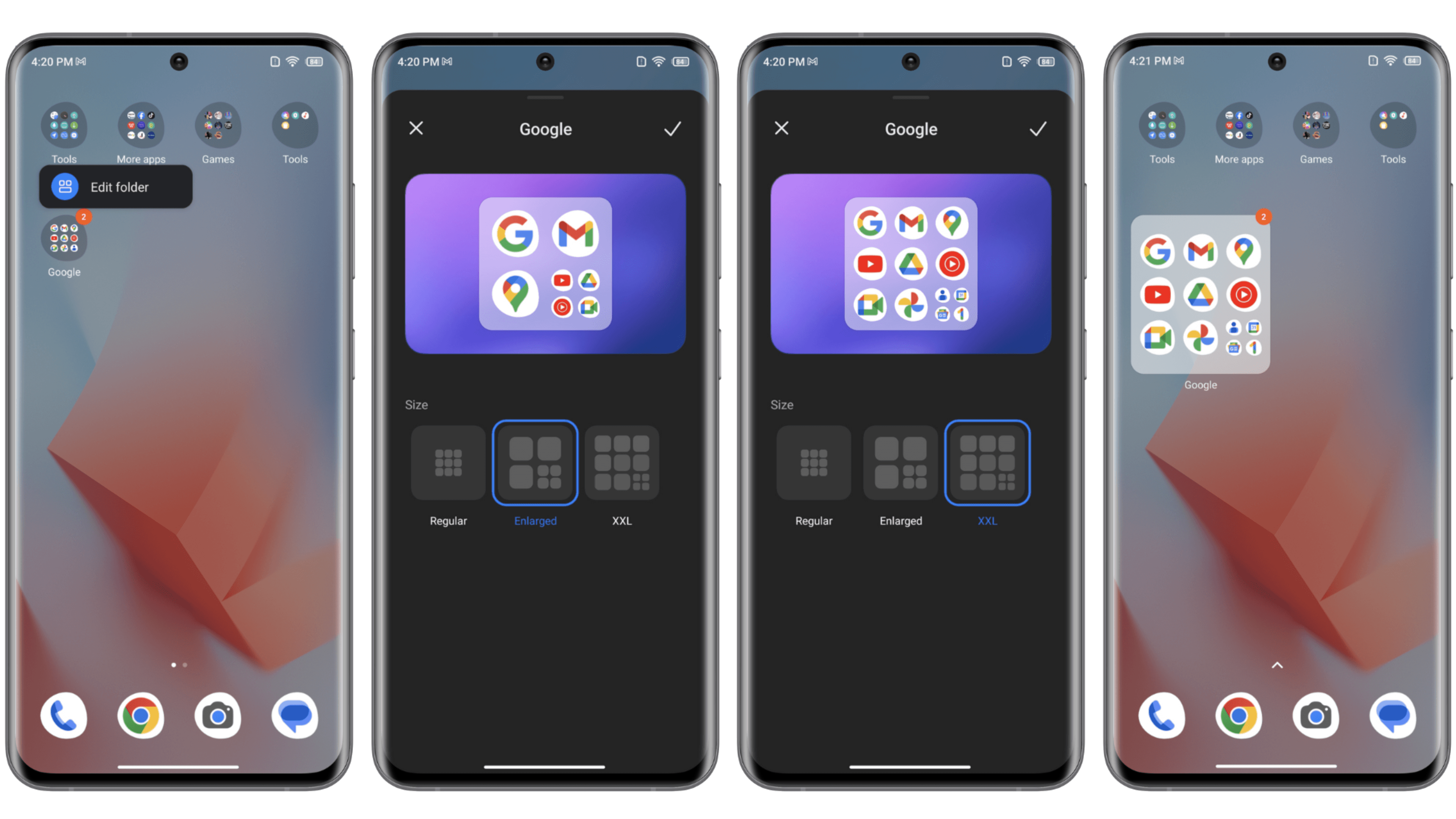 So erstellt Ihr große Ordner unter MIUI 14. So erstellt Ihr große Ordner unter MIUI 14.