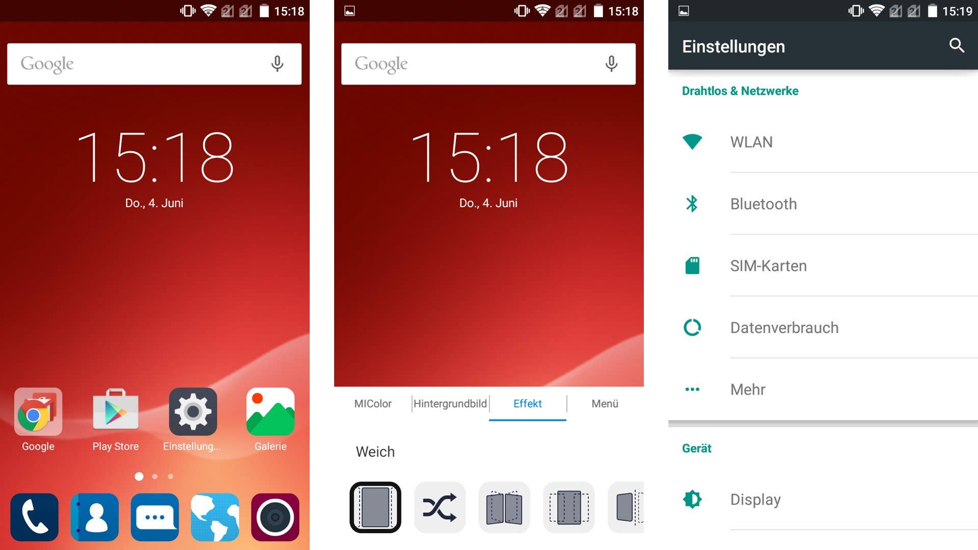 zte blade software ui